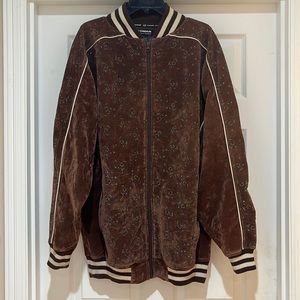 Vintage Koman Crushed Velvet/Faux Suede Lined Jacket Size XL